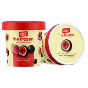 100% Natural Chocolate Coated Frozen Raspberry Nut Infused Chocolate Covered Berries