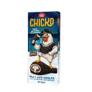 Premium Milk & White Chocolate with Crispy Coating