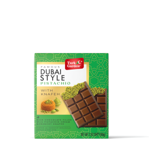 Dubai Style Luxe Premium Chocolate Pistachio Strawberry Puree Solid Bar 12 Months Shelf Life Made Turkey 0.15kg Embassar Brand